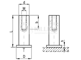 čep 6x8 M4 Cu-měď vnitřní závit navařovací typ IT DIN 32501 Firma Killich s.r.o. nabízí čepy různých druhů. Čep navařovací s vnějším závitem dle DIN 32501 (měděné). Čep navařovací vnitřní závit DIN 32501