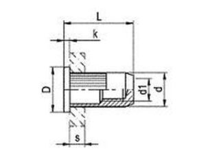 nýtovací matice OTEVŘENÁ M5x12 A2 NEREZ plochá rýhovaná hlava rýhované tělo (s= 0.3-2.0 mm) Firma Killich s.r.o. nabízí Nýtovací techniku. V sortimentu nýtovací techniky jsou nýtovací matice otevřené s plochou hlavou. Nýtovací matice otevřené s plochou jsou ocelové(pozinkované) a nerezové A2. Jsou různé druhy nýtovacích matic s plochou hlavou (rýhované tělo