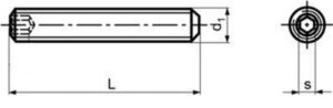 šroub M4x14 A2 NEREZ stavěcí + plochý DIN 913 ISO 4026 Firma Killich s.r.o. nabízí stavěcí šrouby s kuželem a vnitřním šestihrannem dle DIN 913. V sortimentu stavěcích šroubů s kuželem a vnitřním šestihrannem DIN 913 jsou šrouby nerezové A2