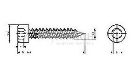 šroub do plechu 6.3x45 A2 NEREZ imbus DIN 912 Art:9051 Firma Killich s.r.o. nabízí šrouby do plechu s vnitřním šestihranem (imbusy) a válcovou hlavou dle DIN 912. V sortimentu šrouzbů do plechu s vnitřním šestihranem (imbusů) a válcovou hlavou jsou imbusy A2 nerezové