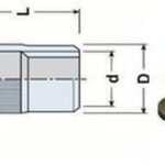 nýtovací matice OTEVŘENÁ M10x19 ZINEK plochá rýhovaná hlava rýhované tělo (s= 1.0-3.5 mm)