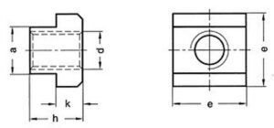 matice M27x32x50 BEZ PÚ /10/ T-drážka DIN 508 Firma Killich s.r.o. nabízí matice s T-drážkou DIN 508. V sortimentu matic s T-drážkou dle DIN 508 jsou háky ocelové