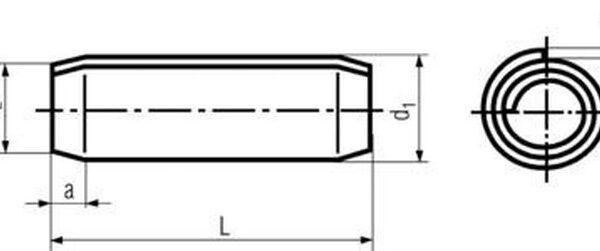 kolík 4x24 BEZ PÚ spirálový DIN 7343
