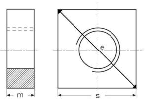 matice M8 A2 NEREZ 4 hranná nízká 13x13 DIN 562