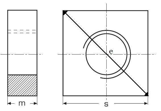 matice M8 A2 NEREZ 4 hranná nízká 13x13 DIN 562