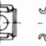 matice M8 v kleci 1.0-1.7 A2 NEREZ pro otvor 12.3x12.3